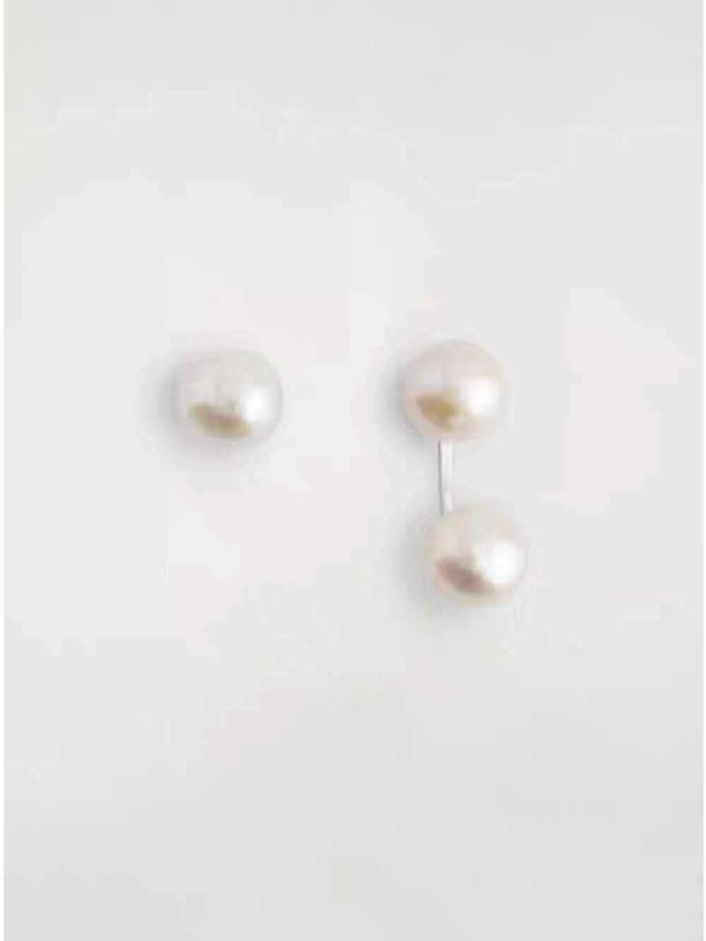 NWT COS Asymmetric Freshwater Pearl Earrings